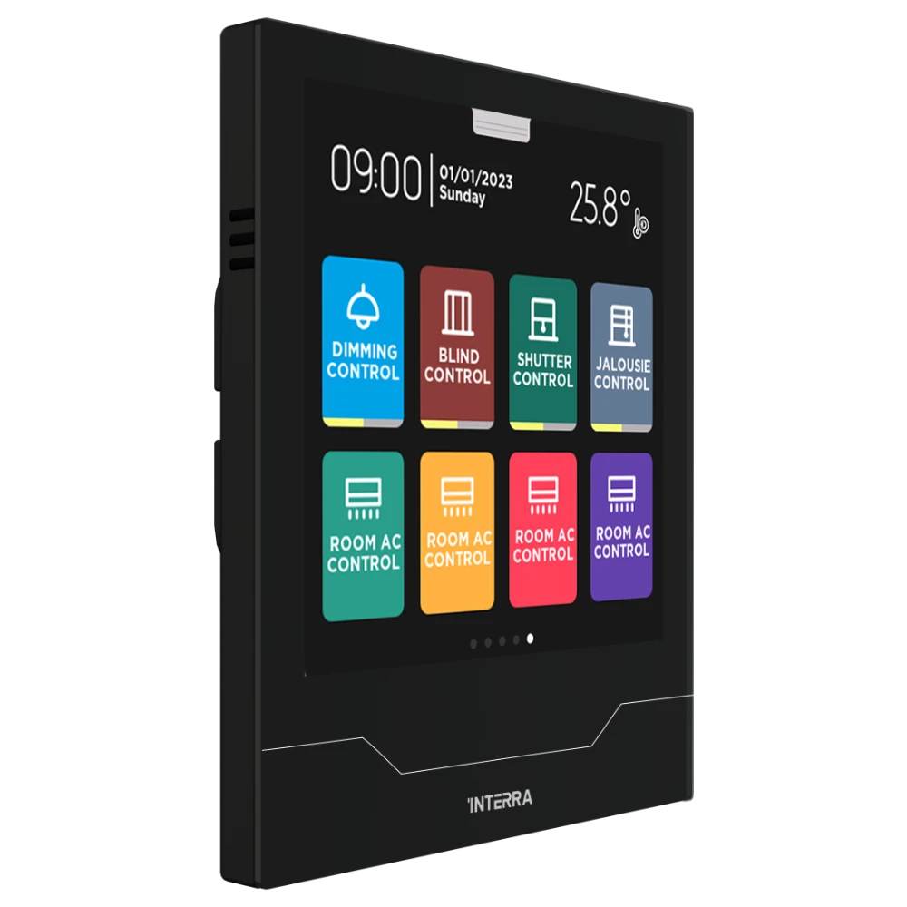 Interra iX4 – 4" KNX Touchpanel / Schwarz