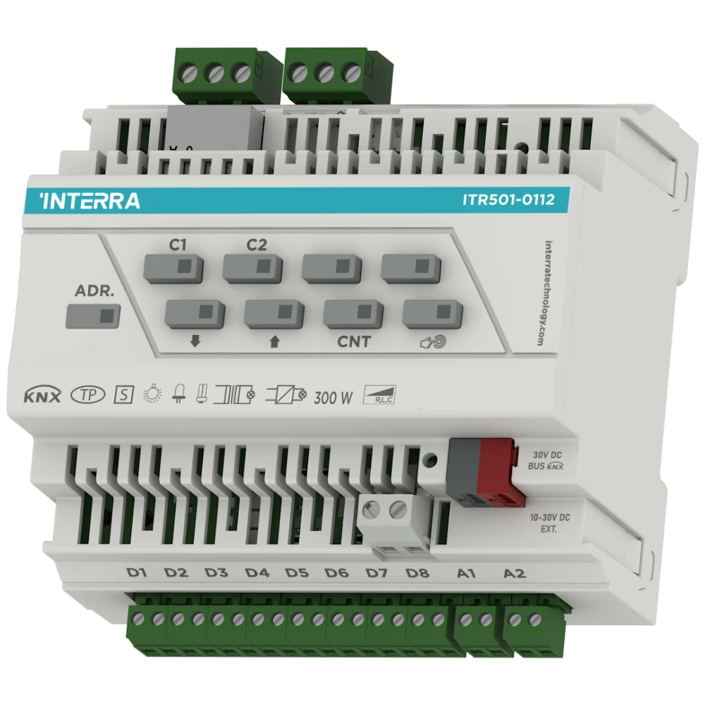 Interra KNX Universaldimmaktor - 2 Kanäle (mit 8 Digital 2 Analogeingängen Ethernet)  