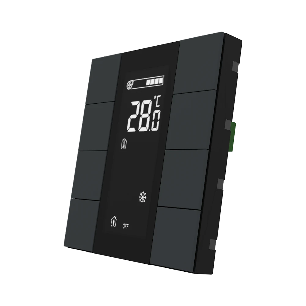 Interra iSwitch+ KNX Taster, 10-fach, Kunststoff Anthrazit matt