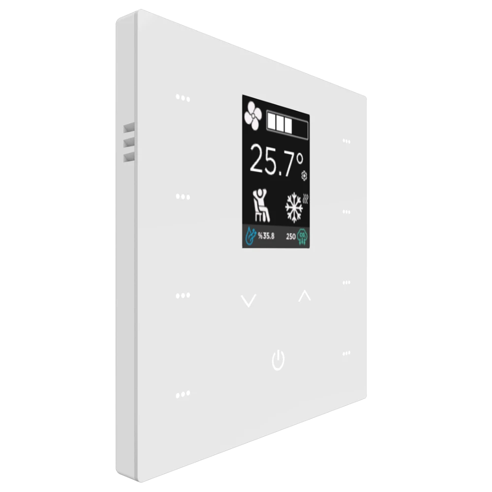 Interra iX2 – 2" KNX Touchpanel – Weiß mit LCD