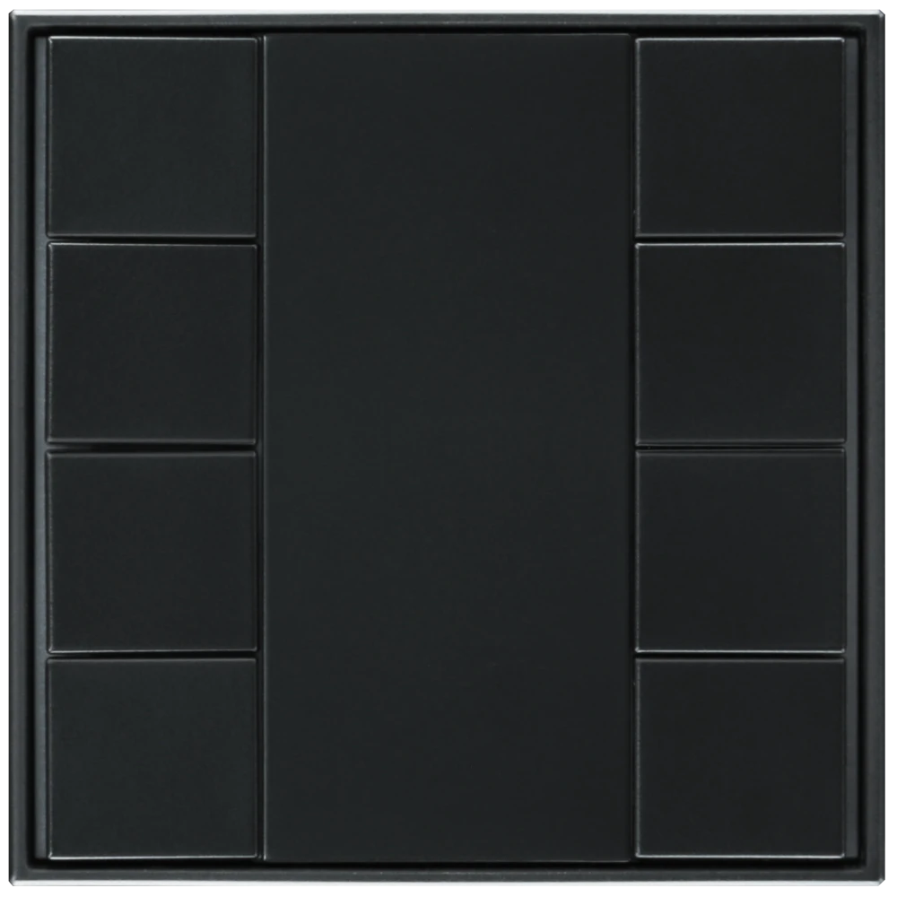 Modell B DALI-2 Schalter – 8 Tasten Schwarz Kunststoff