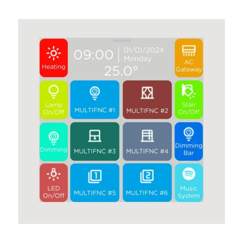 Interra iX3 – 4" KNX Touchpanel – Weiß