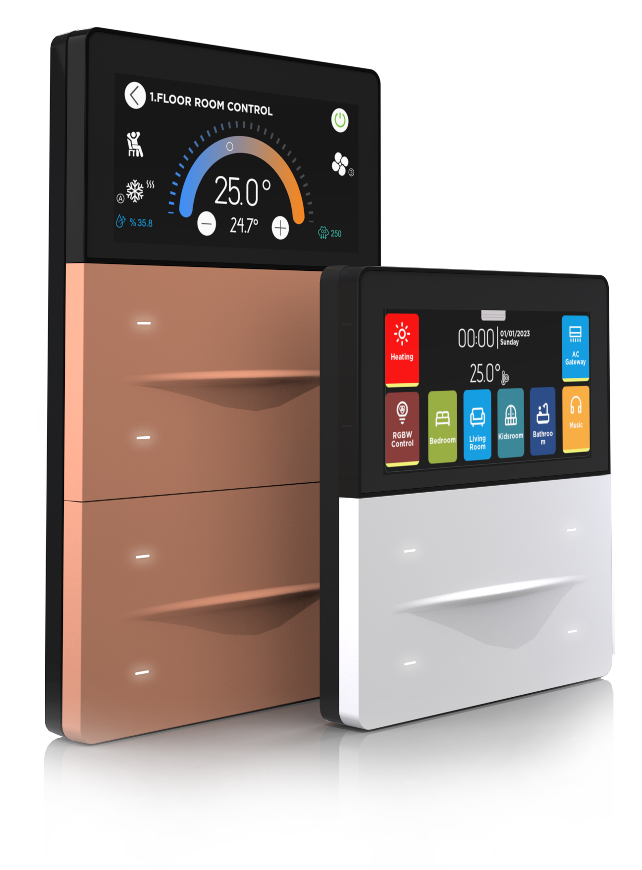 INTERRA iX-M 3 Zoll KNX Touchpanel für moderne Gebäudeautomation