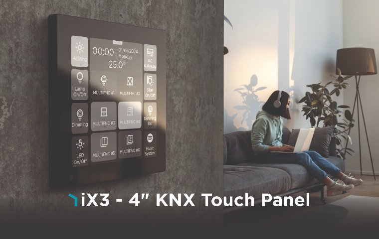 iX3 4 Zoll KNX Touch Panel