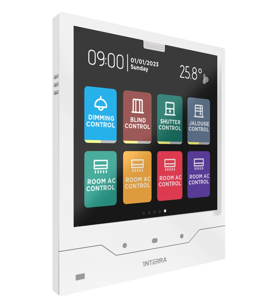 Interra iX4 – 4" KNX Touchpanel / Weiß