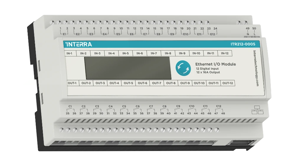 Interra Ethernet I/O Modul  - 12 Kanäle  