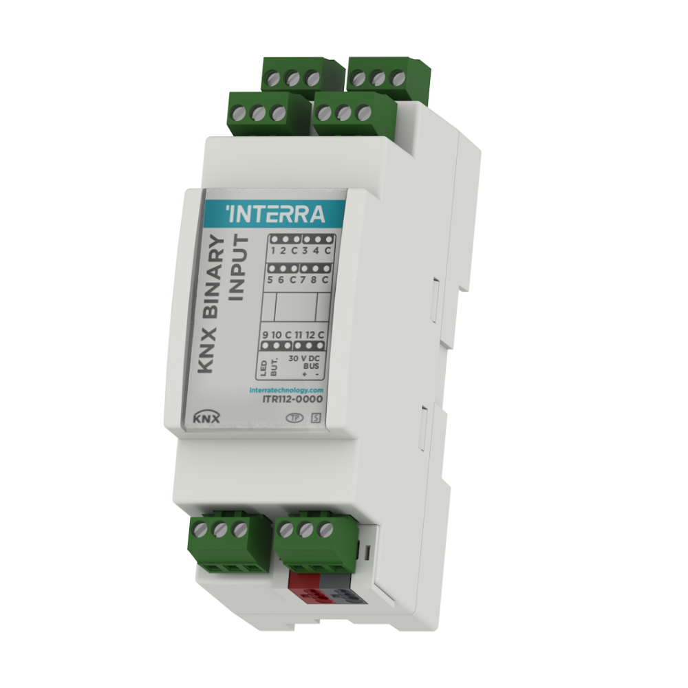 Interra KNX Binäreingangsmodul mit Thermostatfunktion - 12 Kanäle