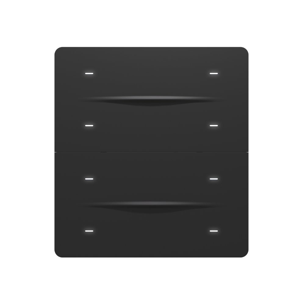 iX-M 8-Tasten KNX Tasterpanel - Anthrazit