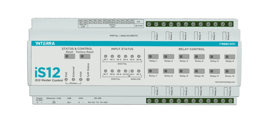 Interra iS12 Master Control, mit KNX