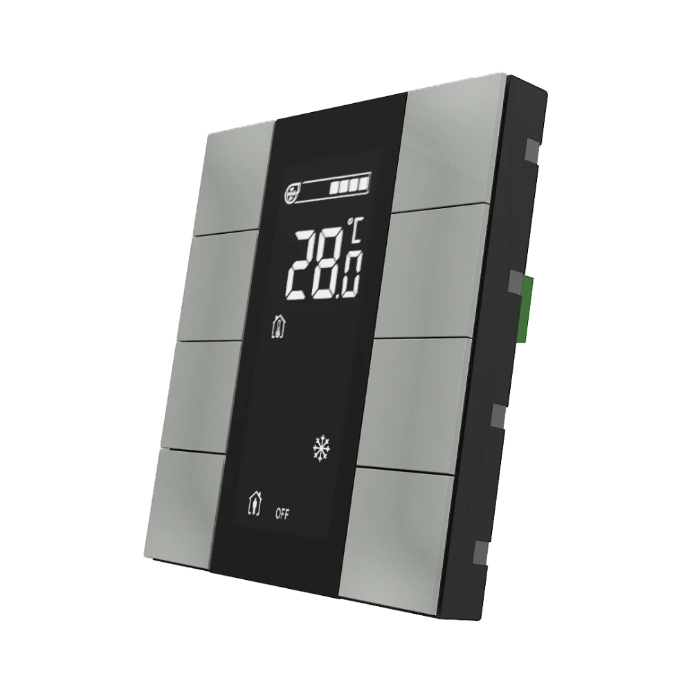 Interra iSwitch+ KNX Taster, 10-fach, Kunststoff Metallic Grau