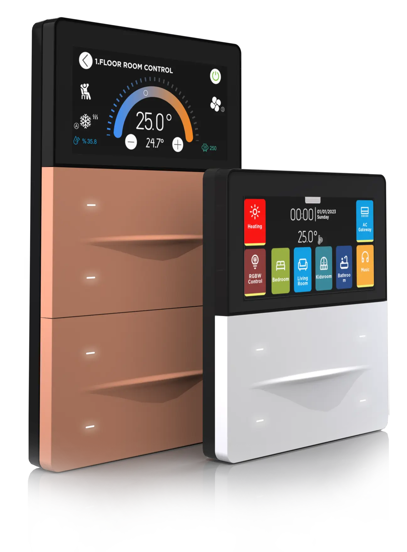 INTERRA iX-M 3 Zoll KNX Touchpanel für moderne Gebäudeautomation