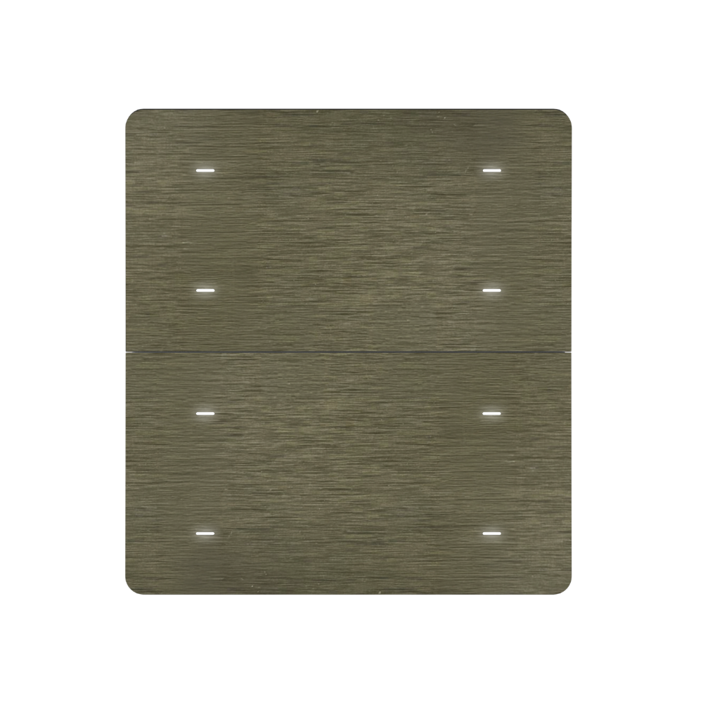 Interra iXm KNX Touchpanel 3 Zoll, 8-fach, LCD-Display, Satin Aluminium Bronze