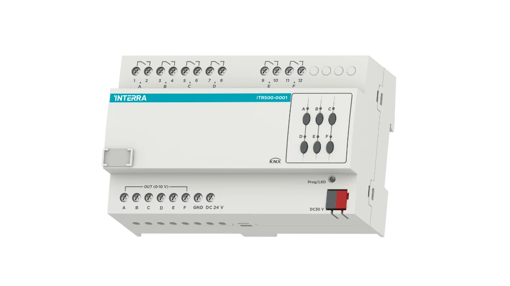 Interra KNX EVG-Controller, 6-fach 10A (0 / 1-10V DC)