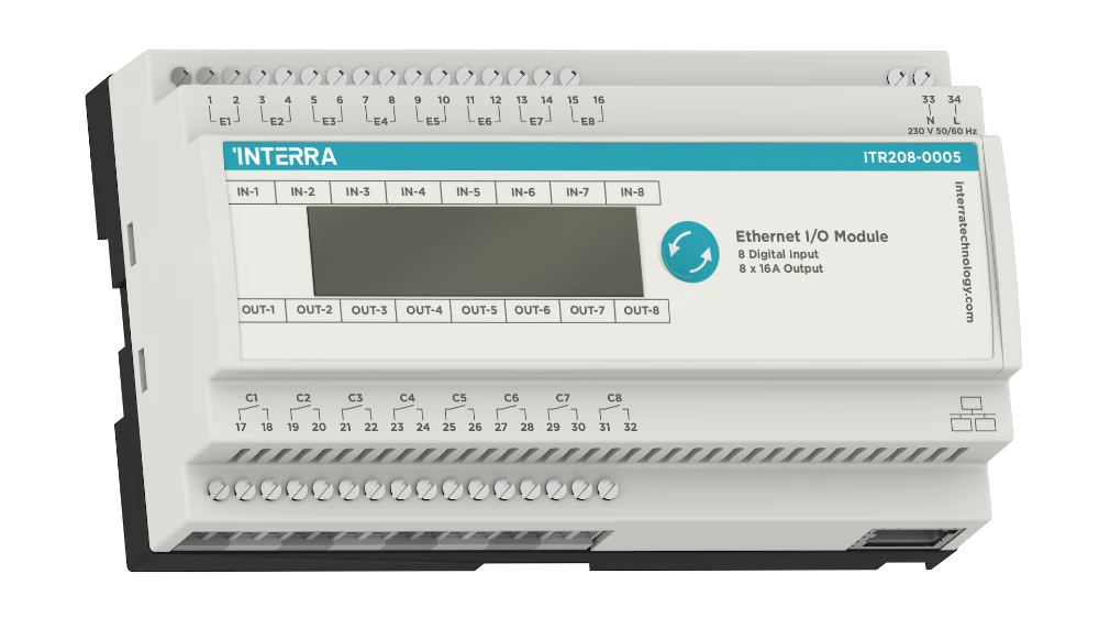 Interra Ethernet I/O Modul  - 8 Kanäle  